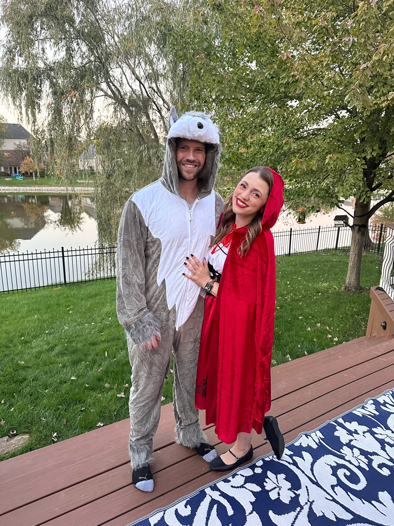 Our couple Halloween costume ideas for this year! Both of these are great for a last-minute Amazon Halloween costume! Little red riding Hood and the big bad wolf 😁🐺
I got my normal size, medium, and Tyler sized up to XL  because the wolf costume is unisex!

#LTKSeasonal #LTKHalloween #LTKMens