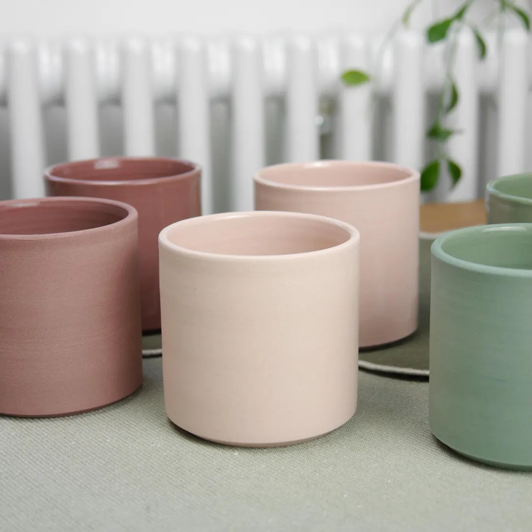 Handmade Ceramic Handleless Mug, Contemporary Wheel Thrown Tumbler, 250ml / 8.5 fl oz, Minimalist... | Etsy (US)