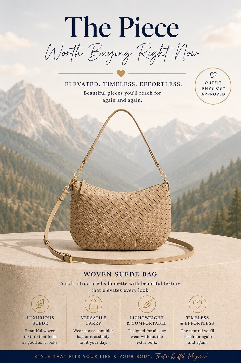✨Tap the bell, save and ❤️ start here over 40 fashion, midlife style, midsize fashion and luxury looks for less.  

Some bags finish an outfit. This one elevates it. 🤍

I love finding pieces that feel timeless instead of trendy, and this woven suede bag is one I’ll be reaching for all season long. The beautiful texture instantly makes even the simplest outfit look more polished, while the neutral color goes with just about everything already in my closet.

✨ Soft, structured silhouette
✨ Lightweight enough for everyday wear
✨ Shoulder bag or crossbody versatility
✨ The kind of piece you’ll carry for years, not just one season

Sometimes it’s one beautiful accessory that pulls the whole outfit together. That’s Outfit Physics™.

👑 Helping you look good, feel good.-Lindsey Denver   Check back daily for belly-friendly style, confidence, and Outfit Physics™.

#LTKOver40 #LTKPlusSize #LTKMidsize