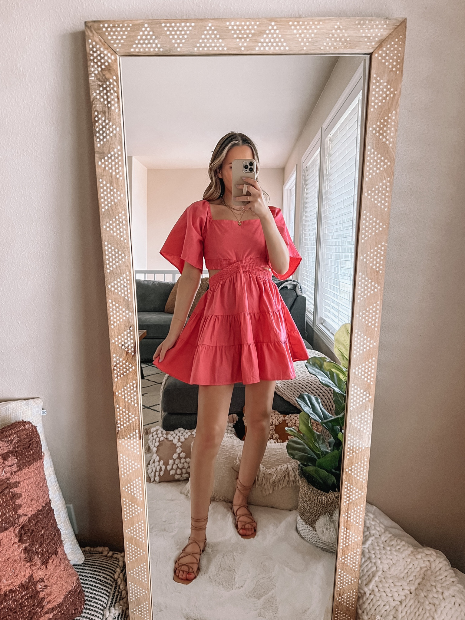 Amazon cutout mini dress🌸 wearing a size small 

#LTKunder50 #LTKstyletip