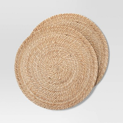 2pk Jute Charger -Threshold™ | Target