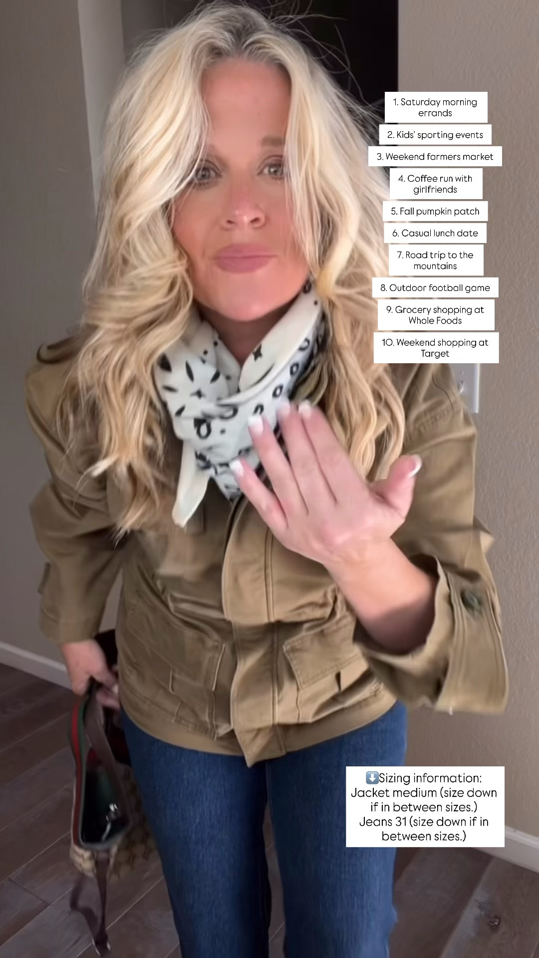 ✨Tap the bell, save and ❤️ start here over 40 fashion, midlife style, midsize fashion and luxury looks for less.  

Effortless fall outfit

10 places to wear:
1. Saturday morning errands

2. Kids’ sporting events

3. Weekend farmers market

4. Coffee run with girlfriends

5. Fall pumpkin patch

6. Casual lunch date

7. Road trip to the mountains

8. Outdoor football game

9. Grocery shopping at Whole Foods

10. Weekend shopping at Target

👑 Helping you look good, feel good.-Lindsey Denver   Check back daily for belly-friendly style, confidence, and Outfit Physics™.