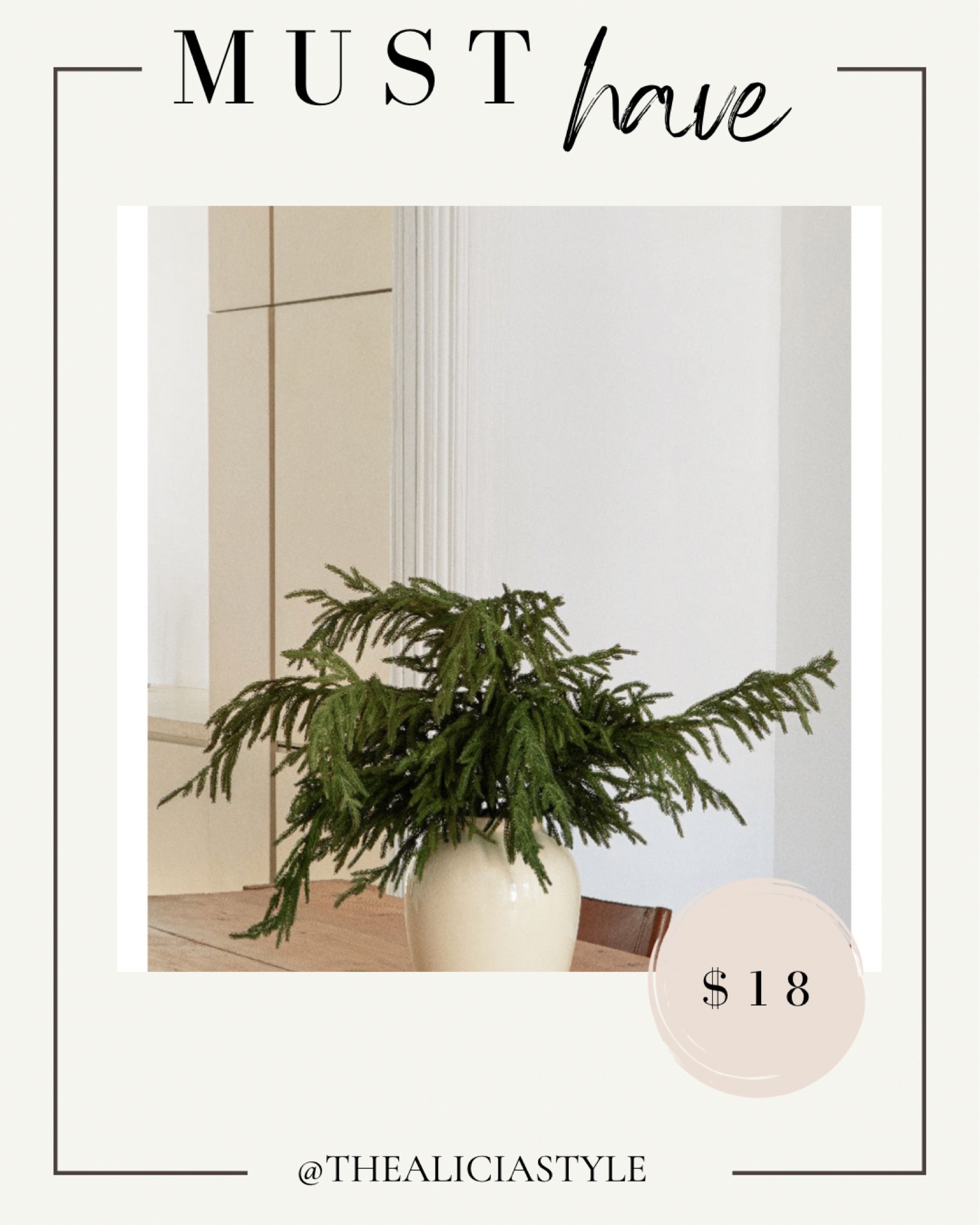Norfolk pine, Christmas stems, pine stems, cedar stems, stems, greenery, holiday decor, holiday decorating, vase, Norfolk, pine, holiday decor

#LTKSeasonal #LTKHoliday