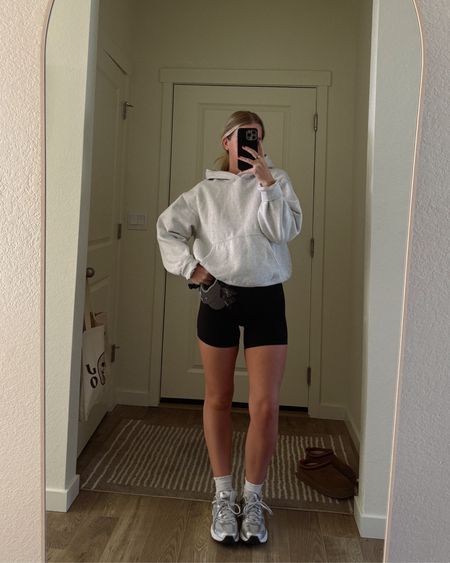 Wearing a size L in Aritzia hoodie and size 6 in Lululemon biker shorts :) 

#LTKfitness #LTKSeasonal #LTKSpringSale