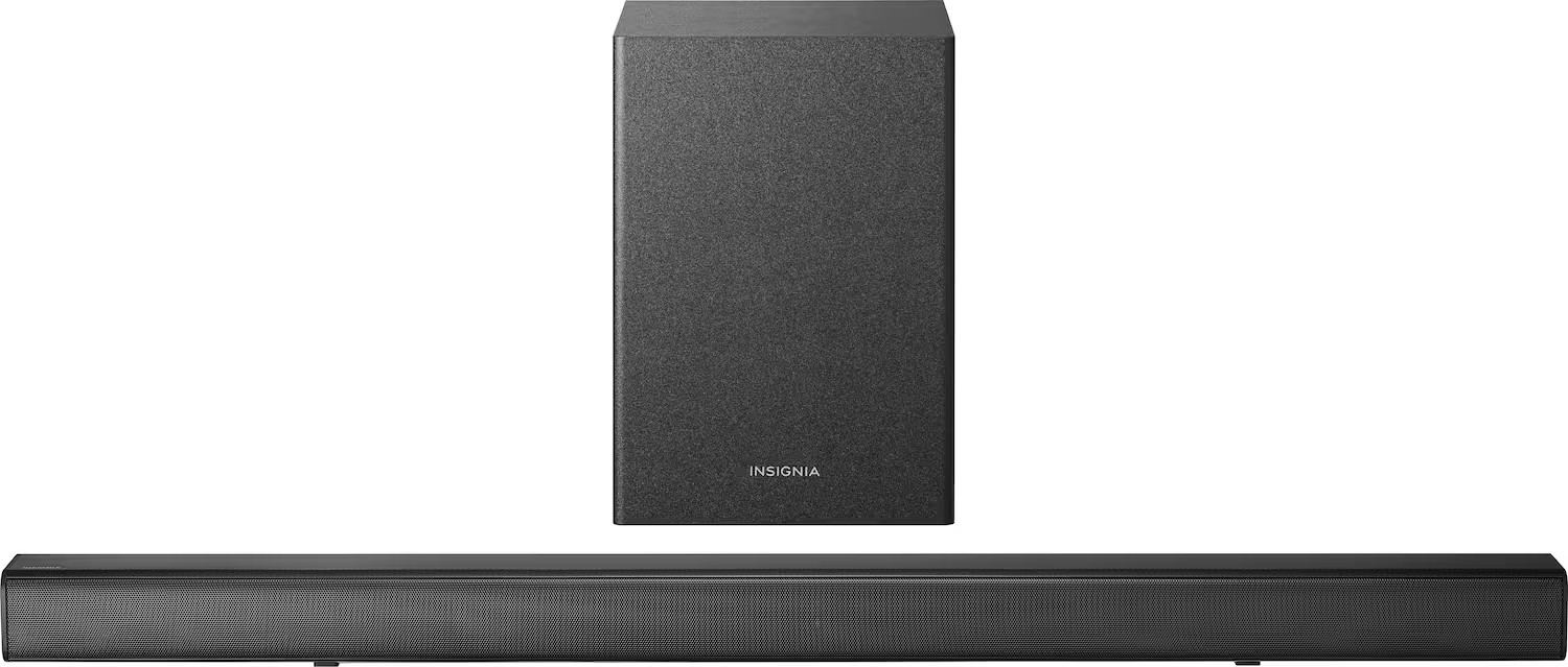 Insignia™ 2.1-Channel Soundbar with Wireless Subwoofer Black NS-SBAR21F20 - Best Buy | Best Buy U.S.