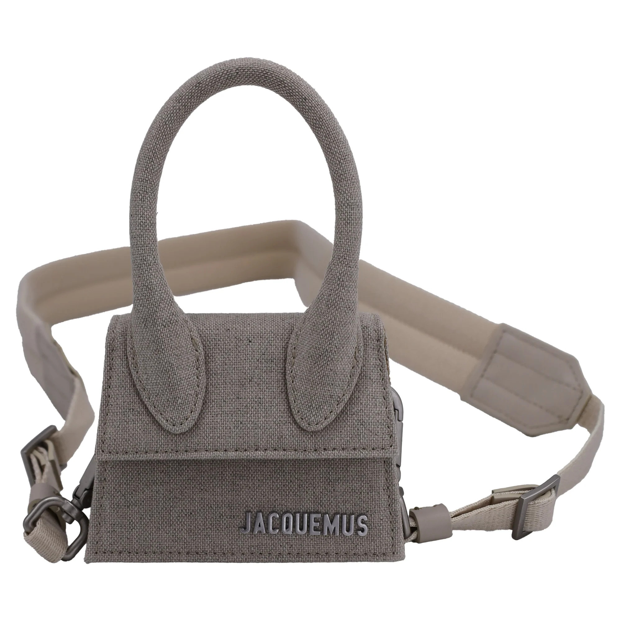 Jacquemus Mini Le Chiquito Bag in Beige Canvas | Shop Simon