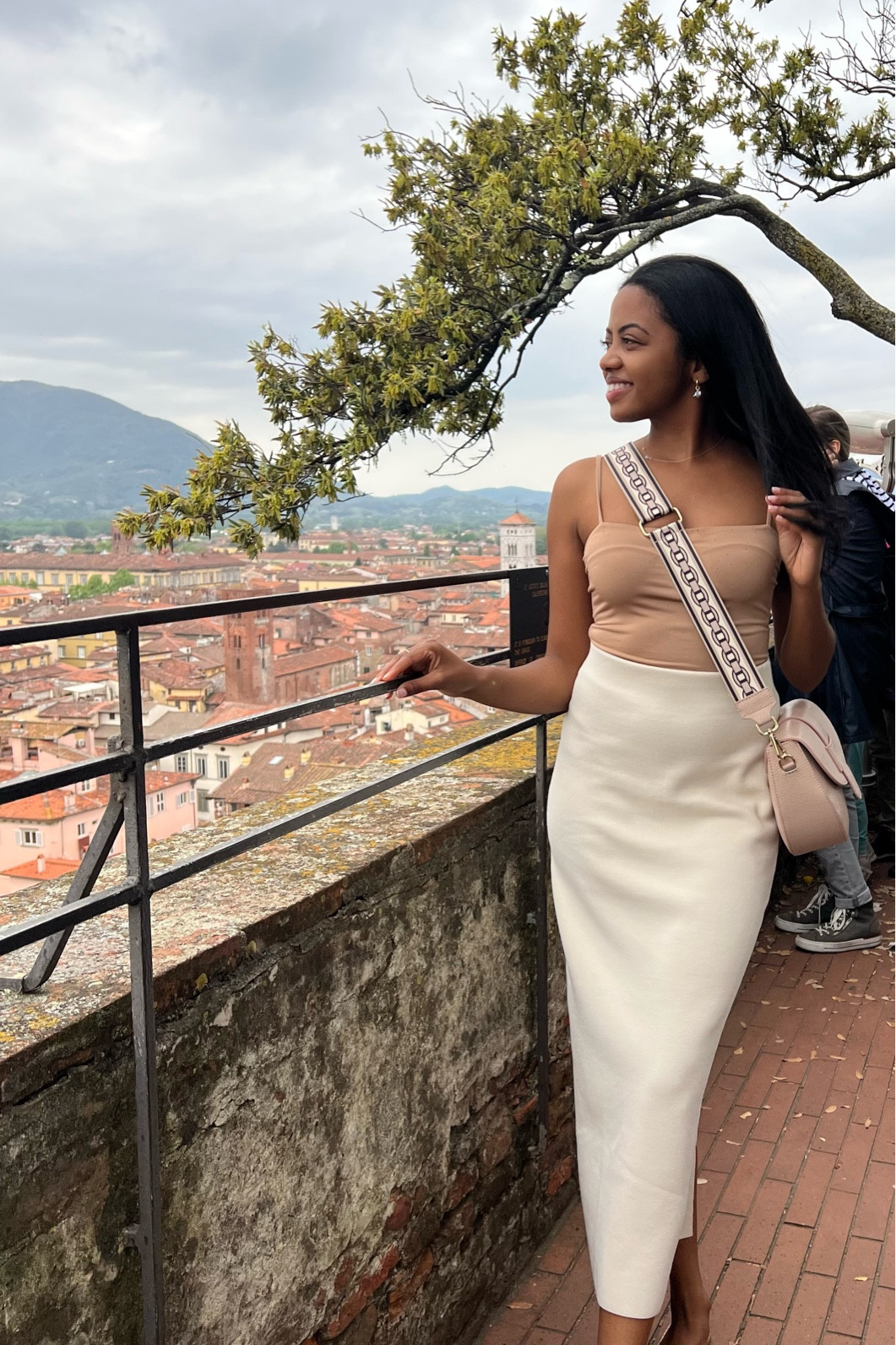 Similar pieces are linked! 

Wore this to the Guinigi Tower in Lucca, Italy 