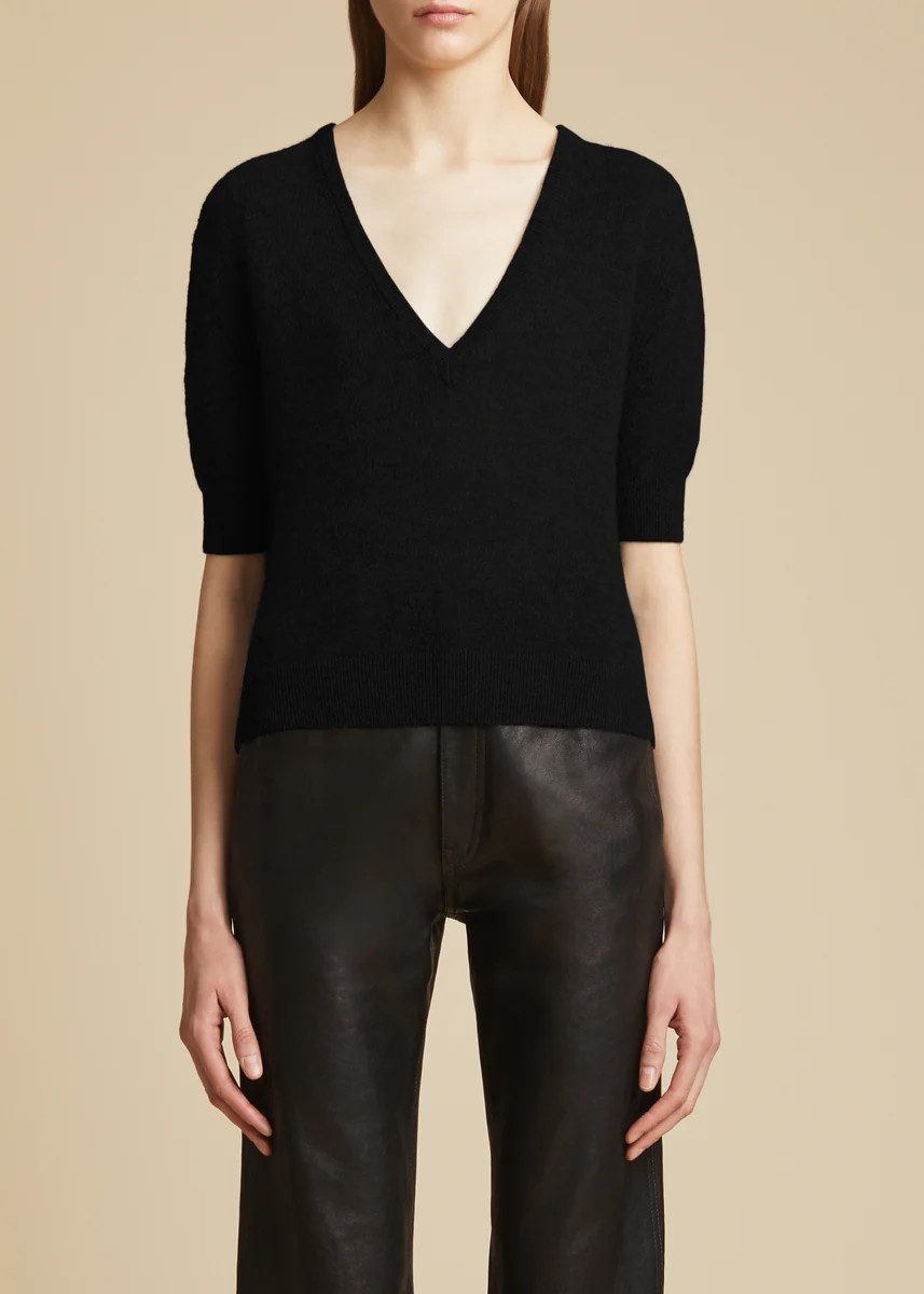 The Sierra Sweater in Black | Khaite