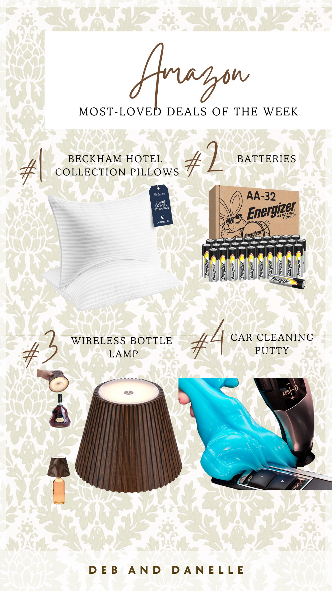 These were our most-loved items from Black Friday and Cyber Monday on @Amazon, including our favorite pillows, the batteries that we stock up on during these events, our wireless bottle lamp, and the car cleaning putty that we love to gift! 

 #LTKGiftGuide #LTKSaleAlert