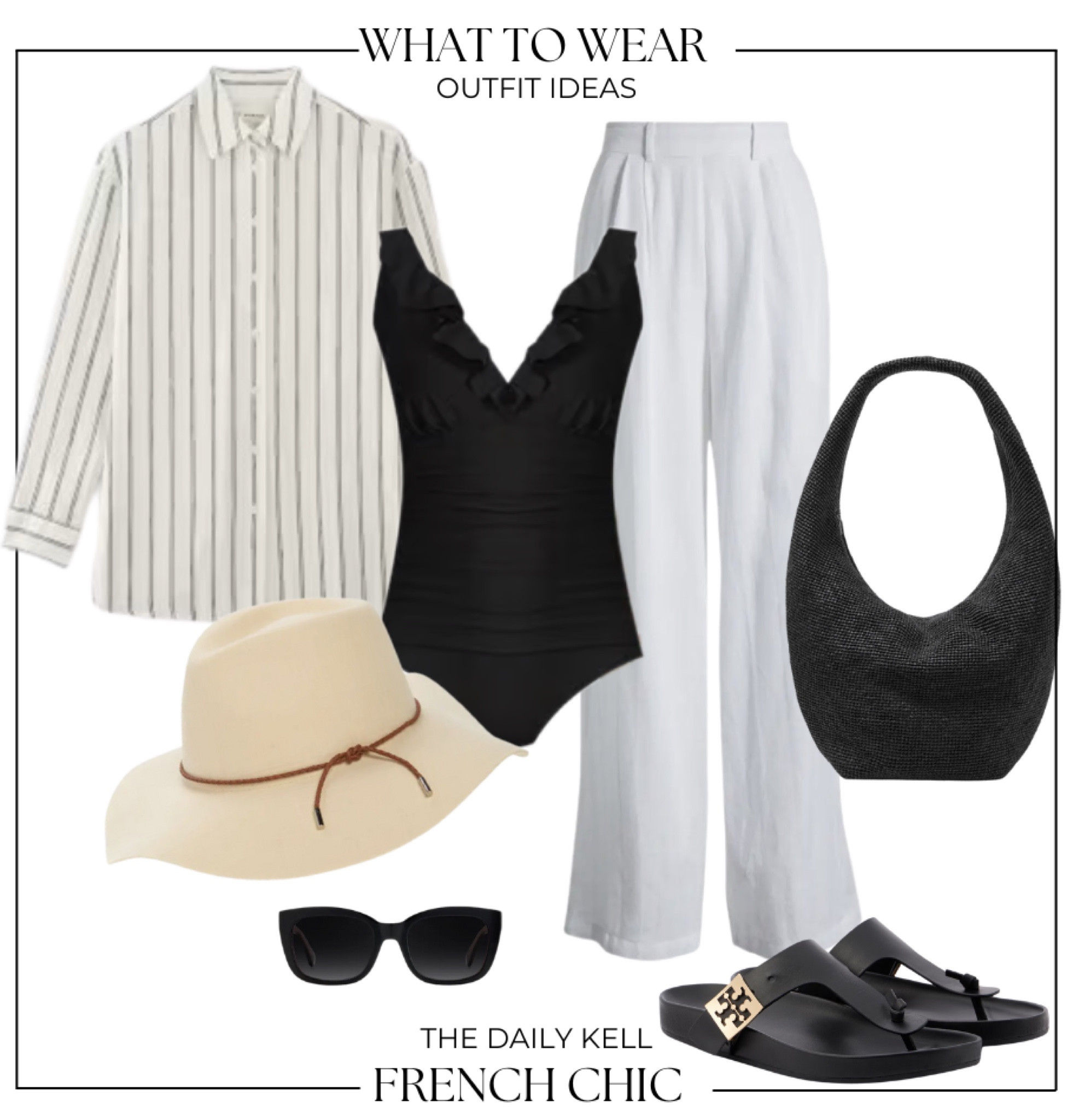 Embrace the best of both worlds with this chic ensemble that can take you from the beach to the farmer’s market.  

Enjoy some time at the sea and then head to the market to purchase some fresh flowers and ingredients for a light and casual dinner.  

#LTKOver40 #LTKStyleTip #LTKTravel