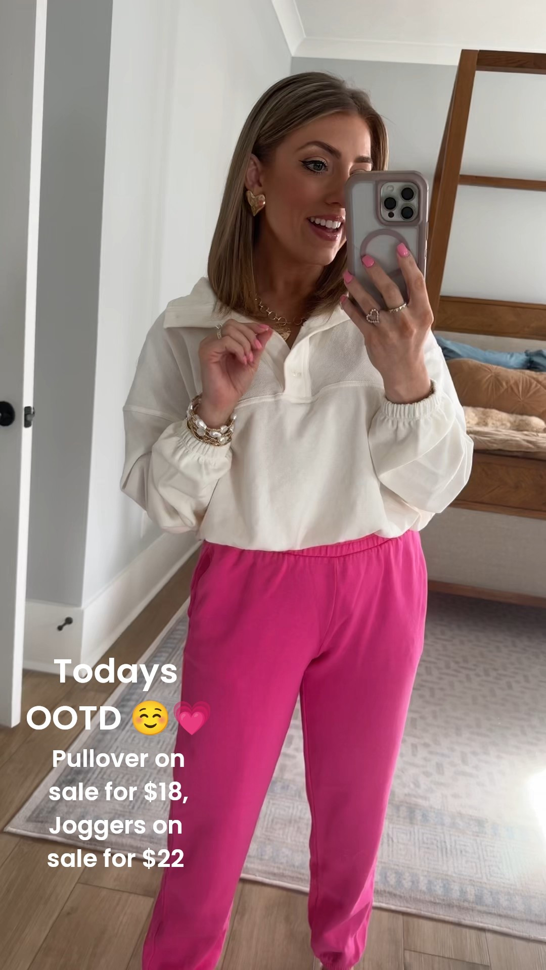 Today’s OOTD = comfy meets cute 😍 Wearing my favorite Old Navy sweatpants + pullover, layered with a Walmart denim jacket and finished with my go-to Amazon sneakers for the easiest everyday outfit.

This is one of those looks that’s perfect for school drop-off, errands, travel days, casual weekends, and coffee runs—comfortable enough to wear all day but still totally put together. I love how the denim jacket instantly elevates a simple sweats set, and these sneakers are lightweight, comfy, and go with literally everything.

If you’re all about affordable fashion, easy layering outfits, and pieces you can mix and match on repeat, this look is for you 🤍

#OOTD #EverydayStyle #CasualChic #ComfyAndCute #AffordableFashion #OldNavyStyle #WalmartFashion #AmazonFinds #AmazonSneakers #DenimJacketStyle #MomStyle #RealLifeOutfits #WeekendWear #TravelDayOutfit #AthleisureStyle #BudgetFriendlyLooks #EasyOutfitIdeas #LTKFinds #ShopMyLook
