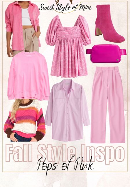 Fall Style Inspiration: Pops of Pink 💕

Pink for fall, fall outfits, fall outfit idea, fall fashion, pink sweater, pink shacket 

#LTKfindsunder50 #LTKHoliday #LTKSeasonal