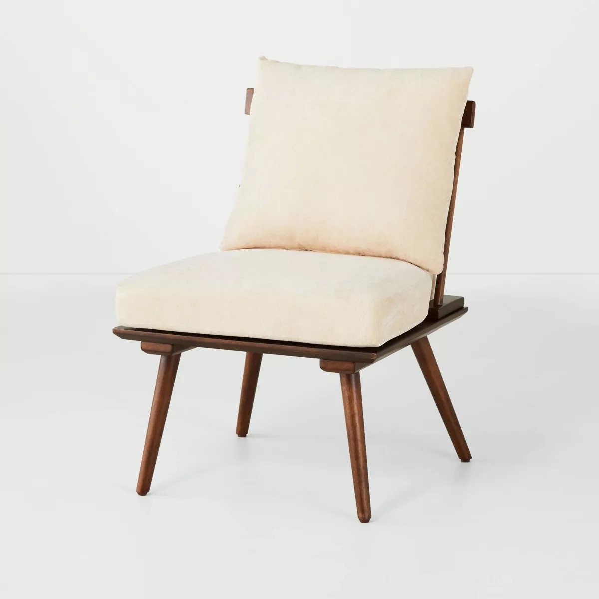 Spindle Back Accent Chair with Cushions Brown/Cream - Hearth & Hand™ with Magnolia | Target