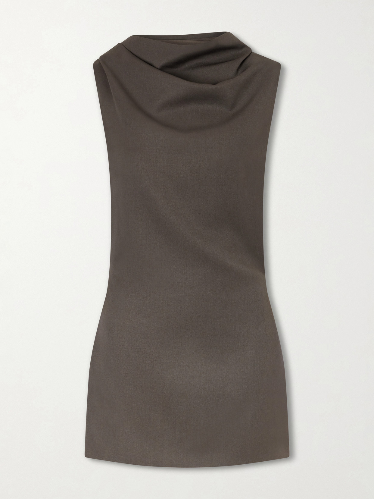 KHAITE - Astor Wool Mini Dress - Gray | NET-A-PORTER (US)