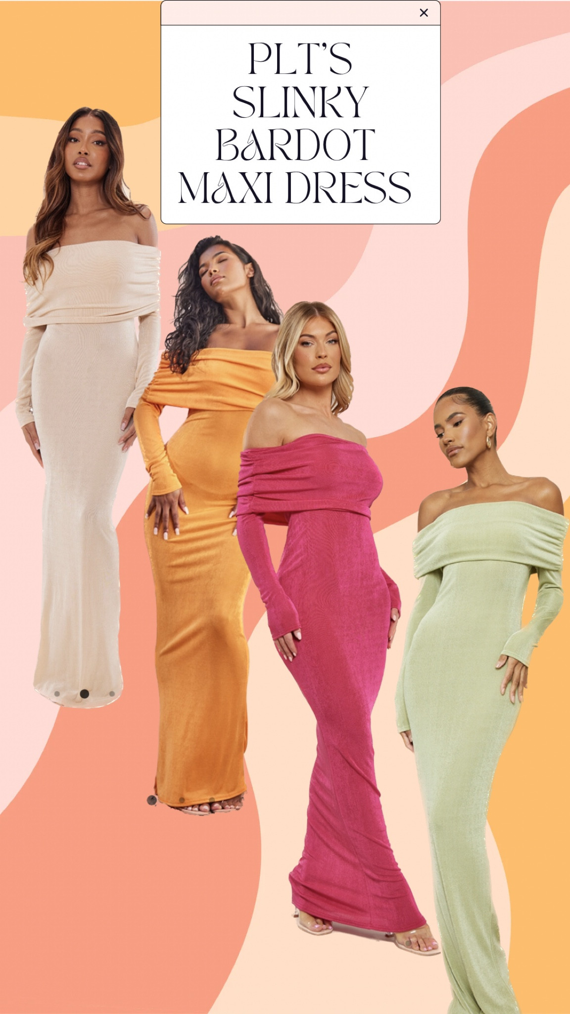 Baby Shower & Maternity Shoot 
Slinky Bardot Dress + new colors! 

#LTKFind #LTKstyletip #LTKbump