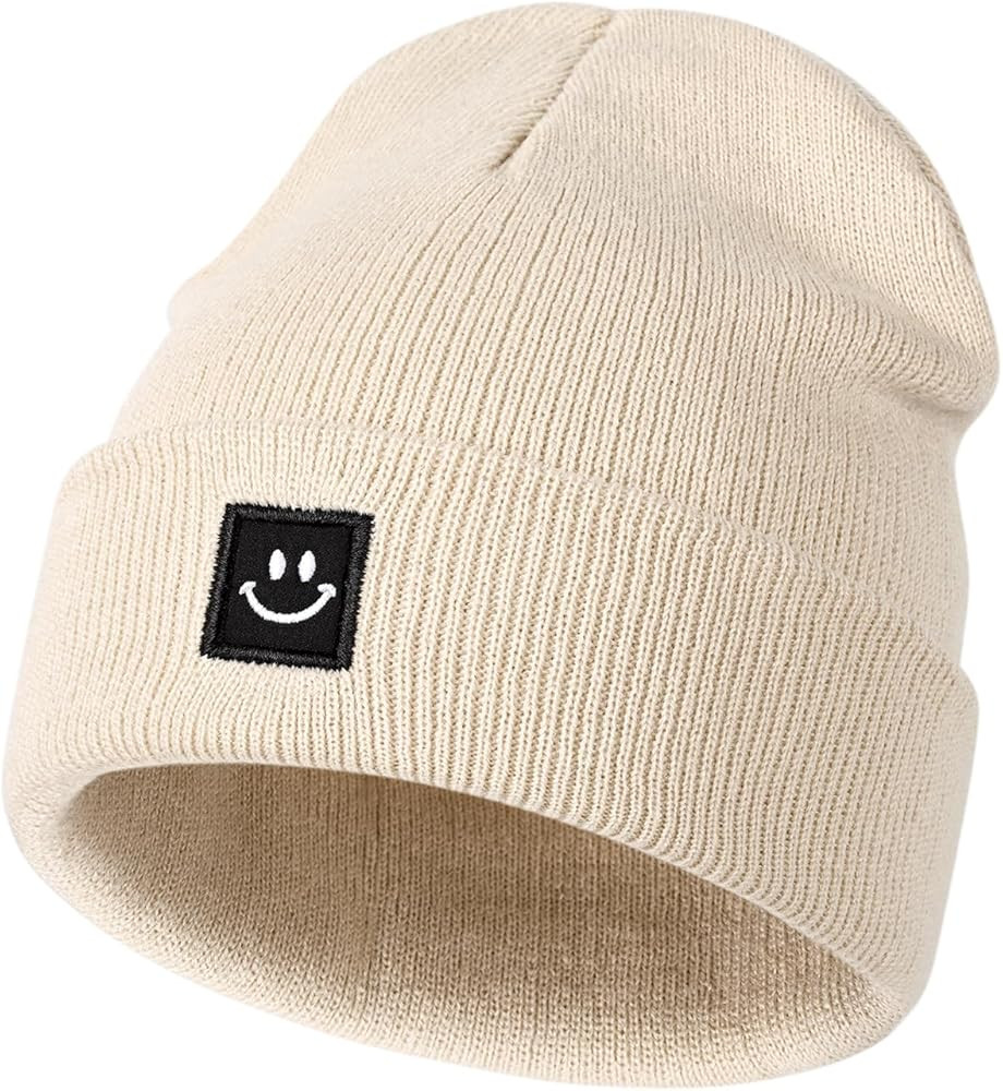 DANMY Baby Beanie Hat, Newborn Toddler Winter Warm Knit Hat, Kids Soft Beanie Cap | Amazon (US)