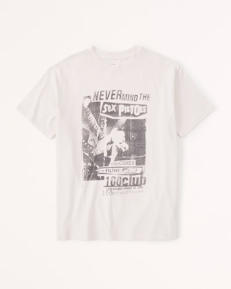 Oversized Boyfriend Sex Pistols Graphic Tee | Abercrombie & Fitch (US)