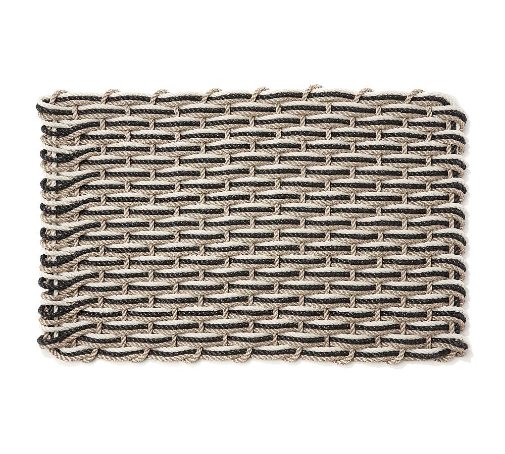 The Rope Co. Elemental Tri-Tone Handwoven Doormat | Pottery Barn (US)