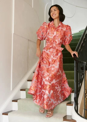 Charlotte Gown Rose Blossom Organza | Abbey Glass