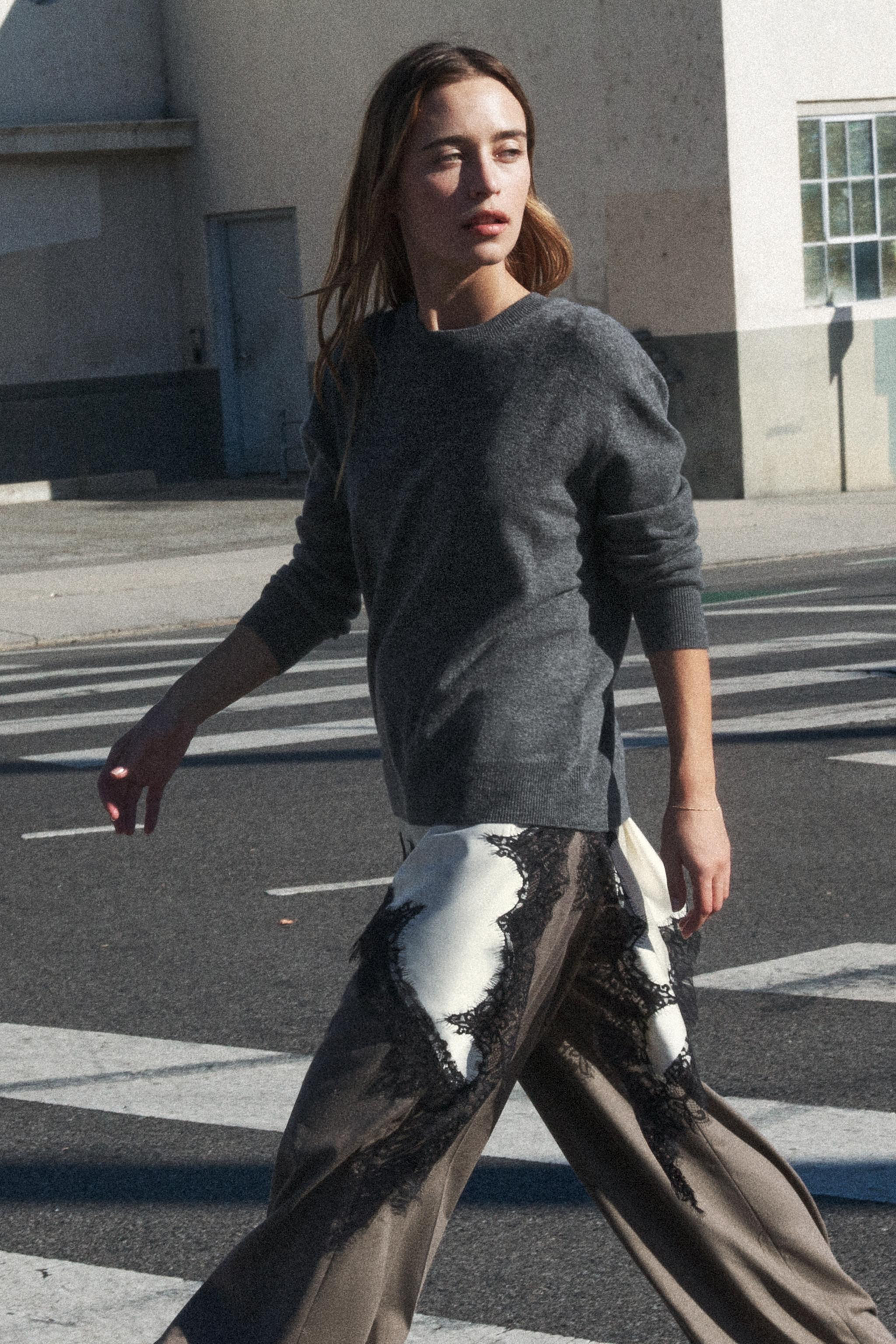 EXTRA SOFT LONG SLEEVE 100% WOOL SWEATER | Zara US