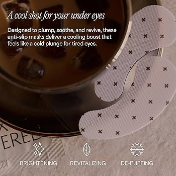 + Lux Unfiltered Iced Latte Cooling Under Eye Patches - Anti-Slip Caffeine Infused Korean Eye Mas... | Amazon (US)