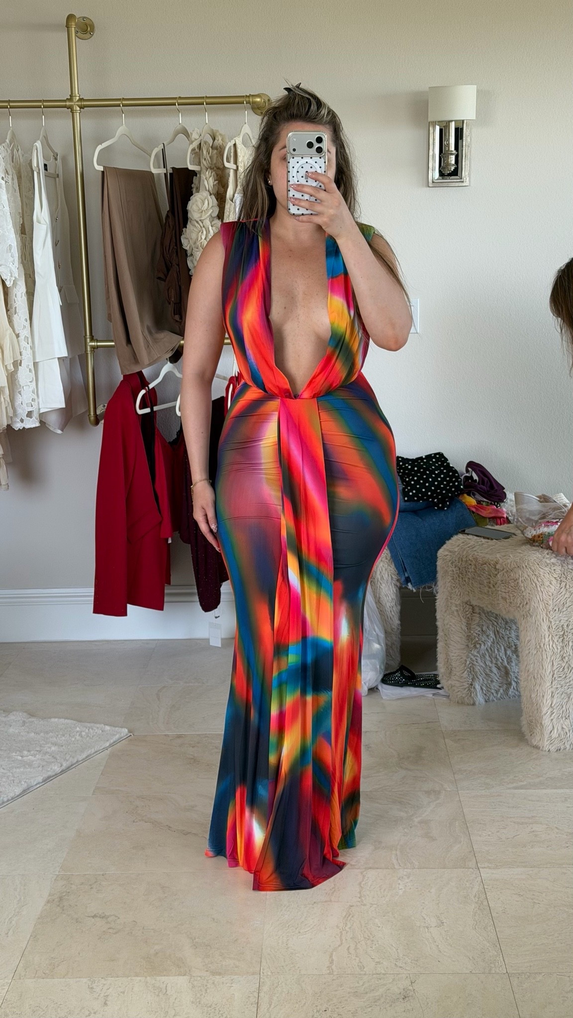 The prettiest summer dress! It’s stretchy and perfect for Miami. I’m wearing a size large.

#LTKootd #LTKgrwm #LTKMidsize