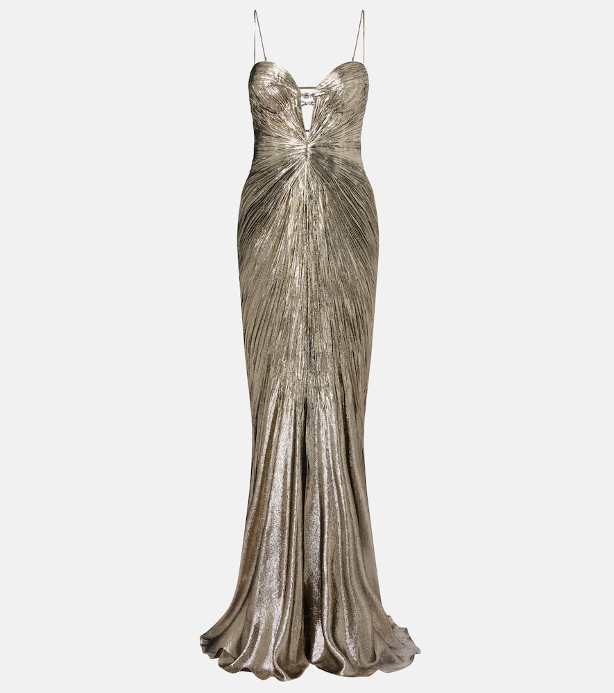 Maria Lucia Hohan Dakota lamé chiffon gown | Mytheresa (US/CA)