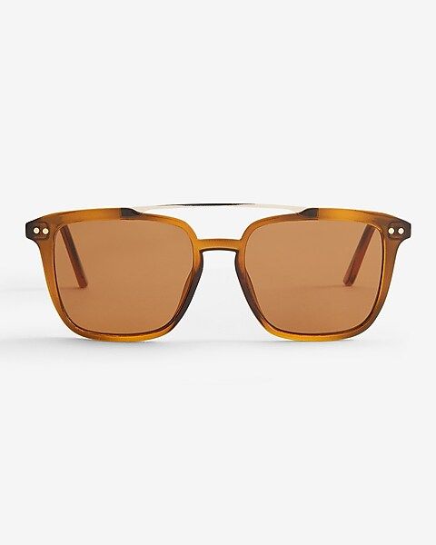 Tortoiseshell Brow Bar Sunglasses | Express