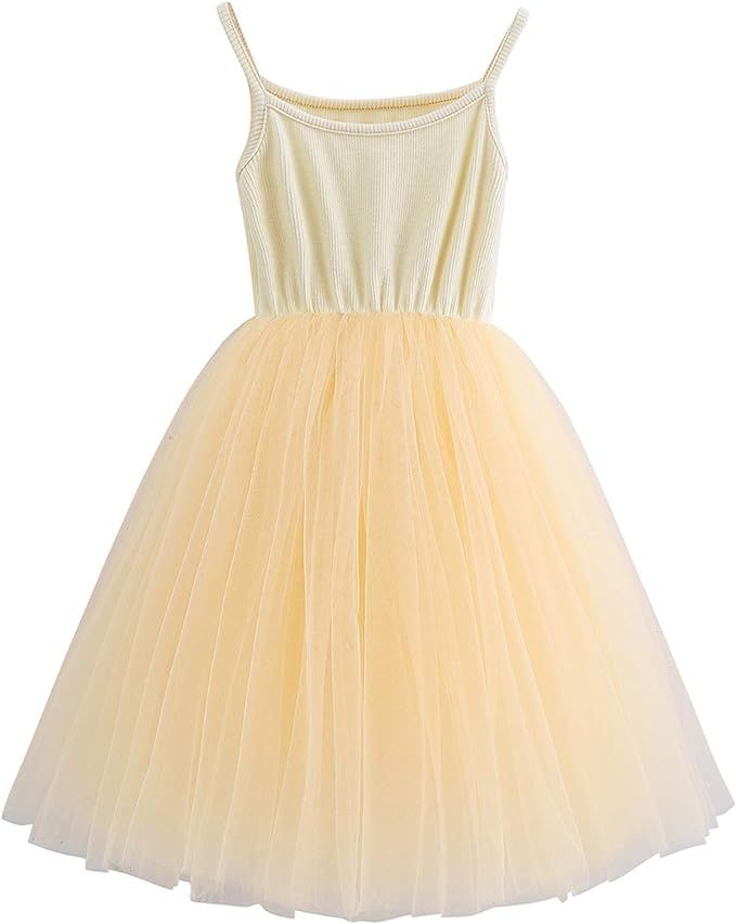JNKLWPJS Baby Girls Tutu Dress Toddler Party Tulle Sundress Infant Princess Dresses | Amazon (US)