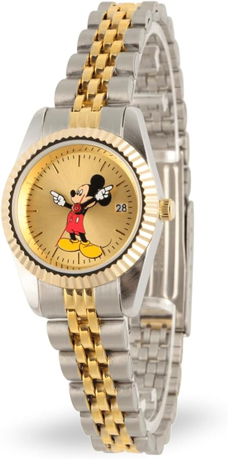 Disney Reloj de Mickey Mouse con licencia oficial, elegante y divertido reloj de Mickey Mouse par... | Amazon (US)