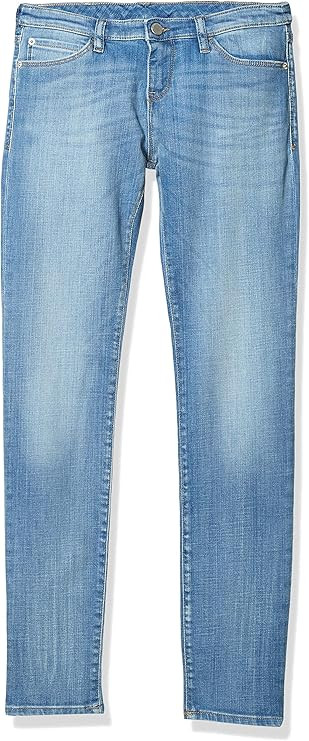 Emporio Armani Women's Straight Leg Jean in Light Denim | Amazon (US)