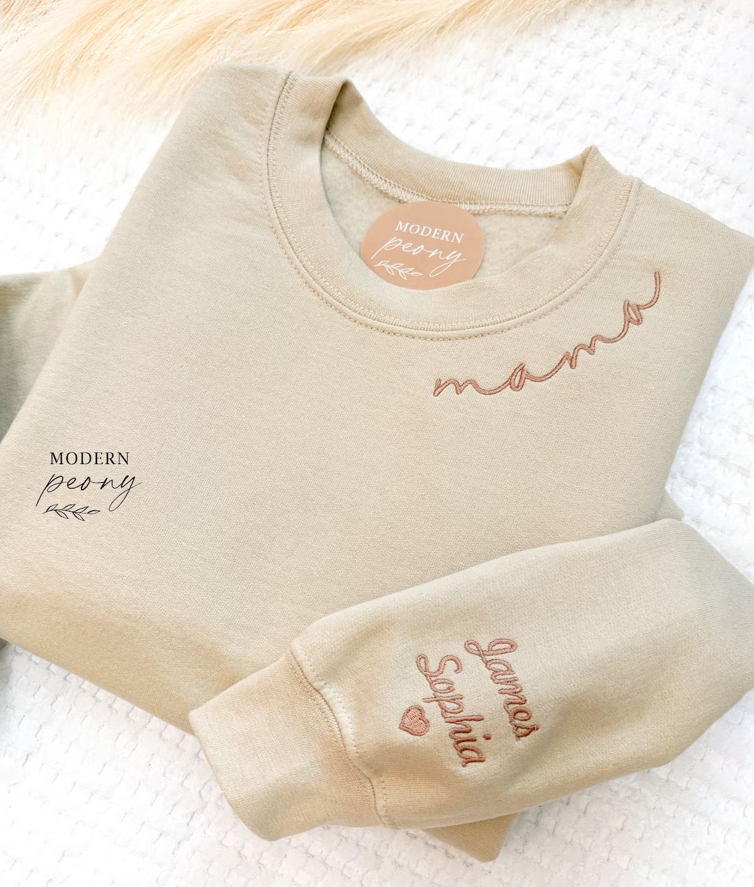 Mama Embroidered Sweatshirt Mama Sweatshirt With Kid Name Mama Crewneck Sweatshirt Pregnancy Hosp... | Etsy (US)