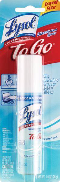 Lysol Brand IIITo Go Disinfectant Spray, 1OZ | CVS