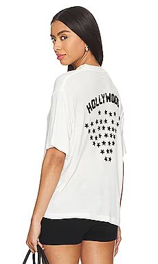 ANINE BING Louis Tee Hollywood in Ivory from Revolve.com | Revolve Clothing (Global)
