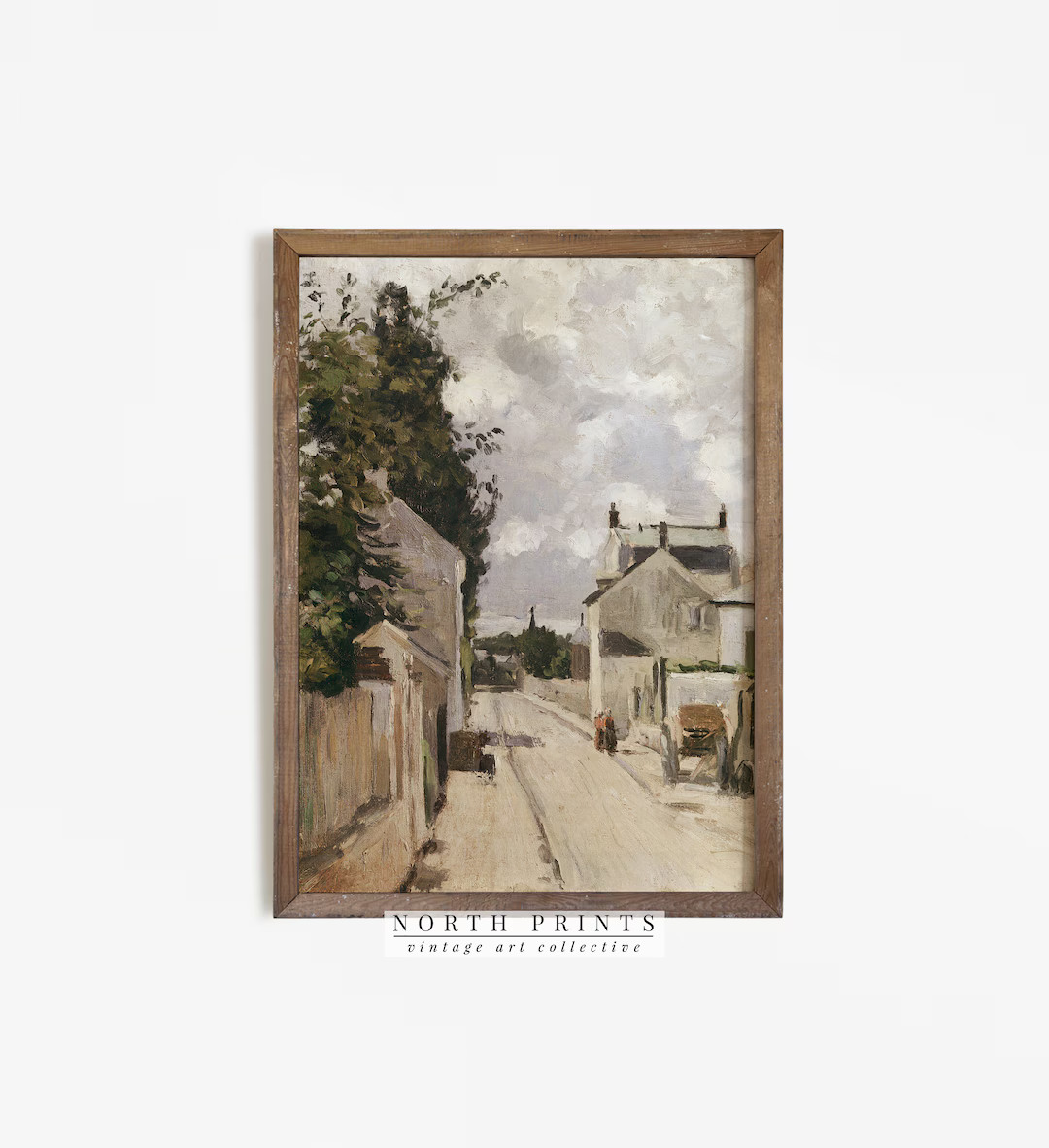 Farmhouse Print | Vintage European Landscape Oil Painting | Downloadable Digital PRINTABLE #554 | Etsy (US)