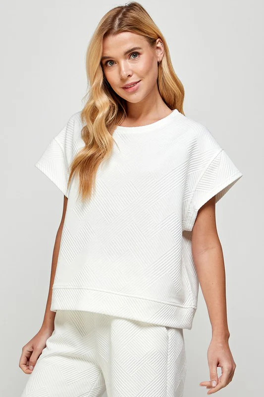 DUNCAN TOP IN WHITE | Indigeaux Denim Bar & Boutique