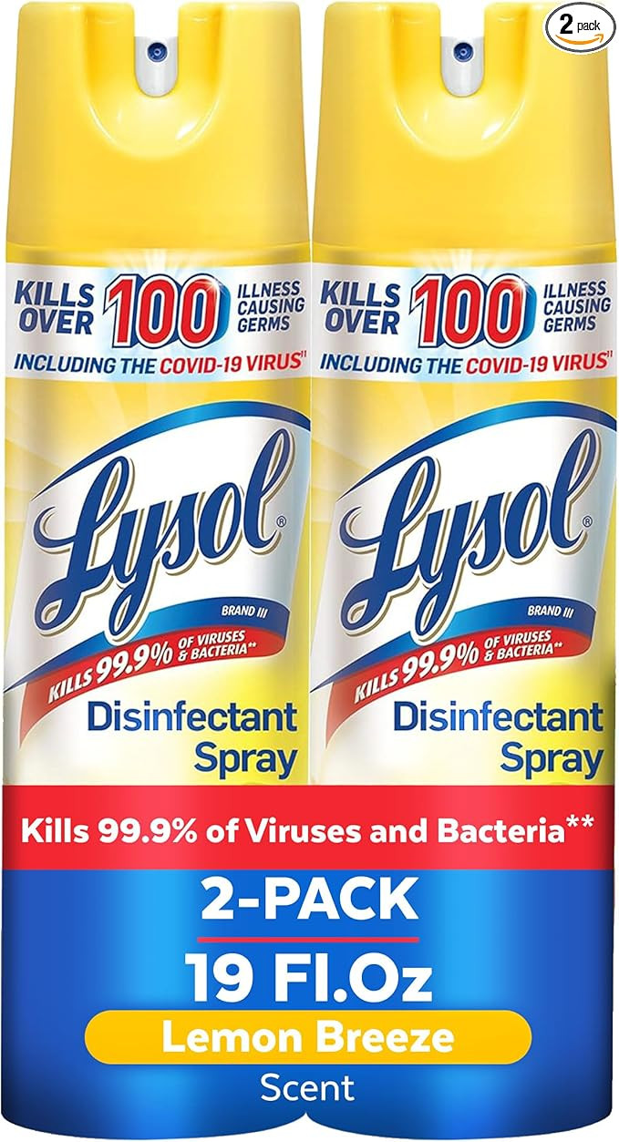 Lysol Disinfectant Spray, Sanitizing and Antibacterial Spray, For Disinfecting and Deodorizing, L... | Amazon (US)