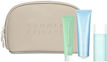 Summer Fridays Skincare Regimen Set with Travel Bag (Full Size Jet Lag Mask (2.25 oz), Mini Super... | Amazon (US)