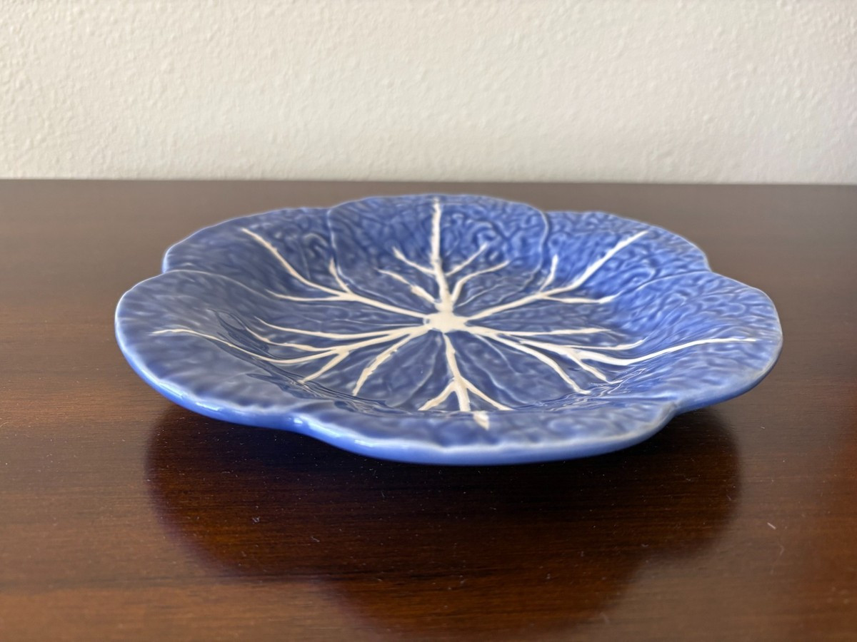 Bordallo Pinheiro Cabbage Pattern Blue 9.25 inch Luncheon Plate | eBay US