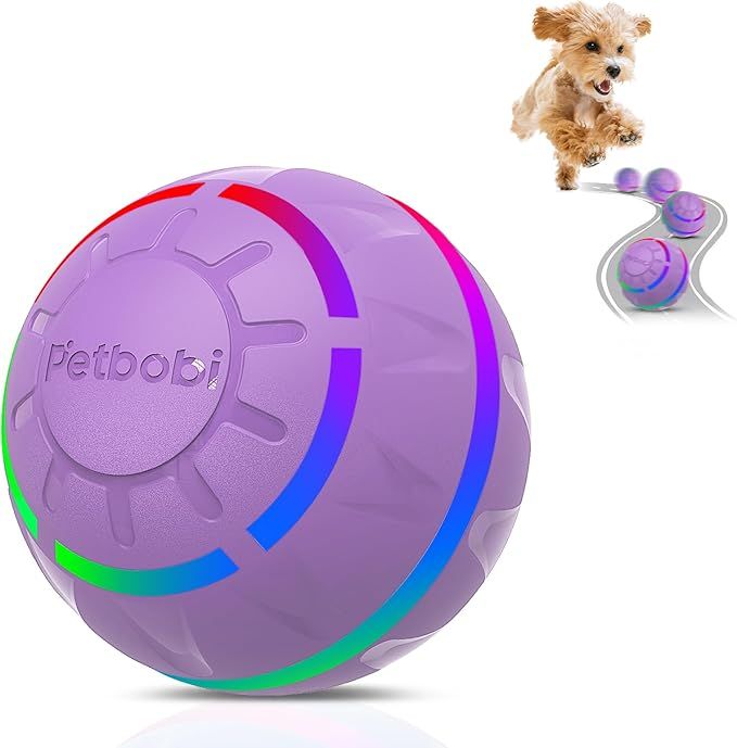 Petbobi Active Rolling Ball for Dogs - 2 Modes Interactive Dog Toys, USB Rechargeable Motion Acti... | Amazon (US)