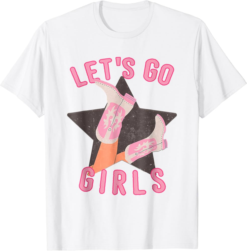 Western Let's Go Girls Bridal Bachelorette Party Matching T-Shirt | Amazon (US)