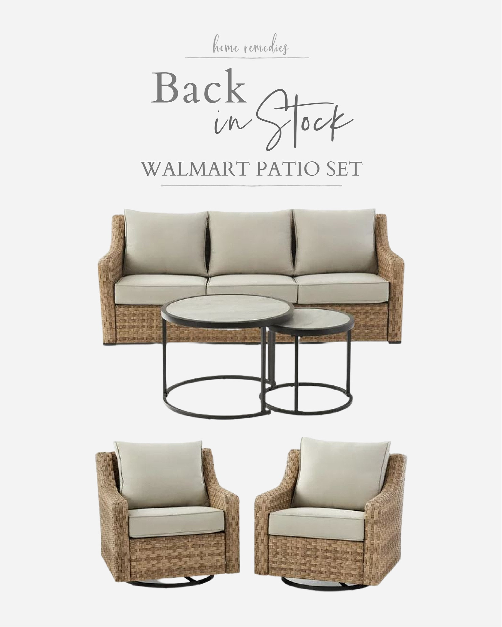 Run! This best selling patio set is finally back in stock! Porch, outdoor furniture, patio

#LTKHome #LTKStyleTip #LTKSeasonal