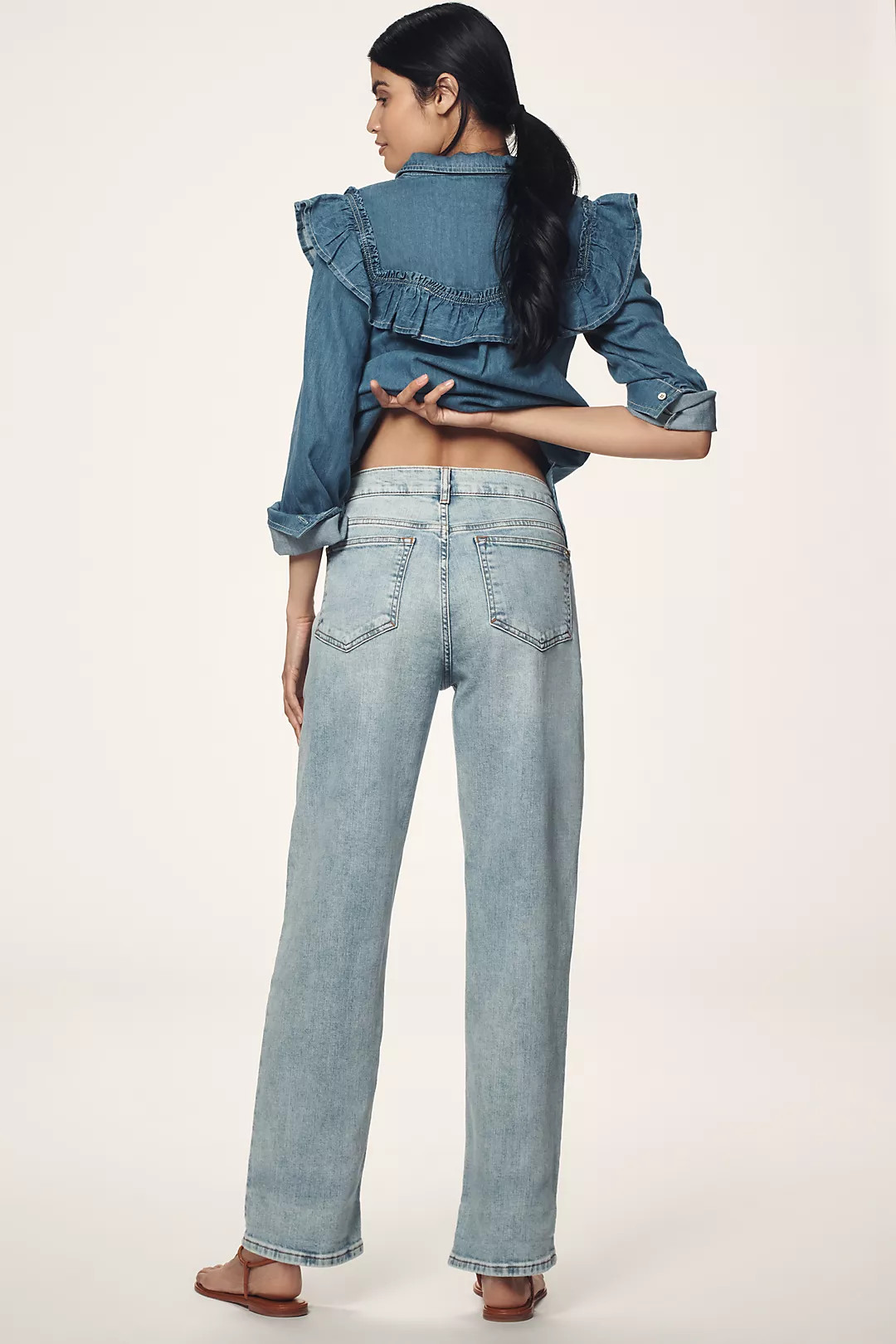 Pilcro Baggy Slim Boyfriend High-Rise Relaxed Jeans | Anthropologie (US)