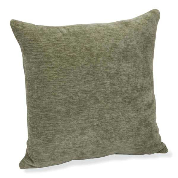 Reese Green Chenille Throw Pillow, 18" | At Home