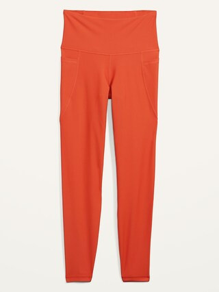 High-Waisted PowerSoft 7/8-Length Side-Pocket Leggings For Women | Old Navy (CA)