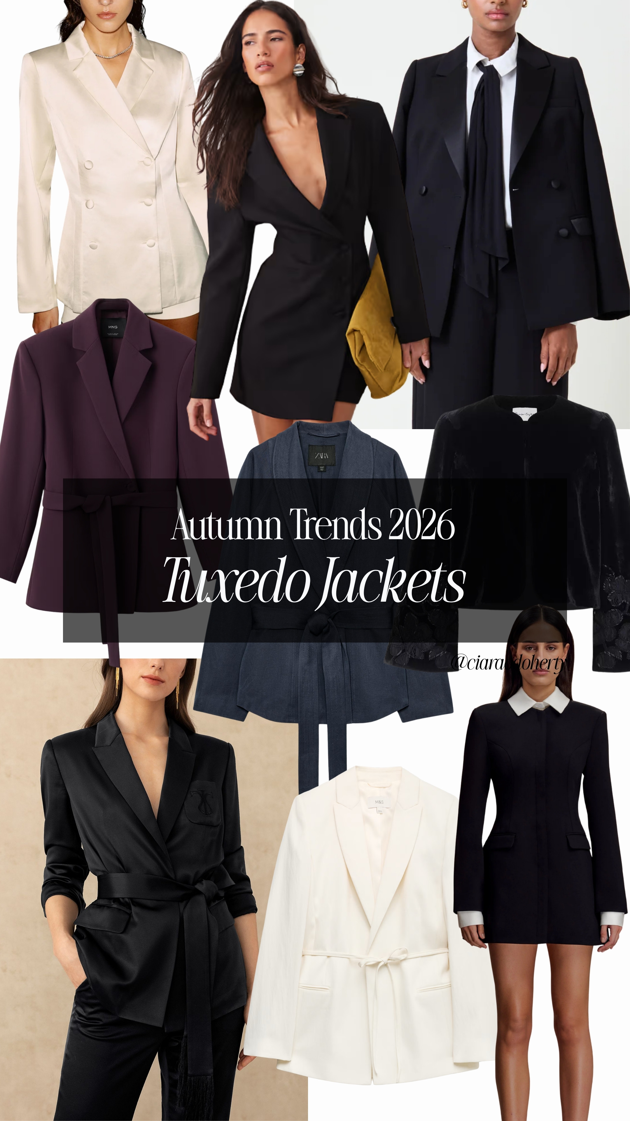 Autumn Trends 2026: Tuxedo Jackets. Satin and velvet blazers and jackets, elevated evening wear and dresses 

 #LTKFashionMonth #LTKdresses #LTKautumn