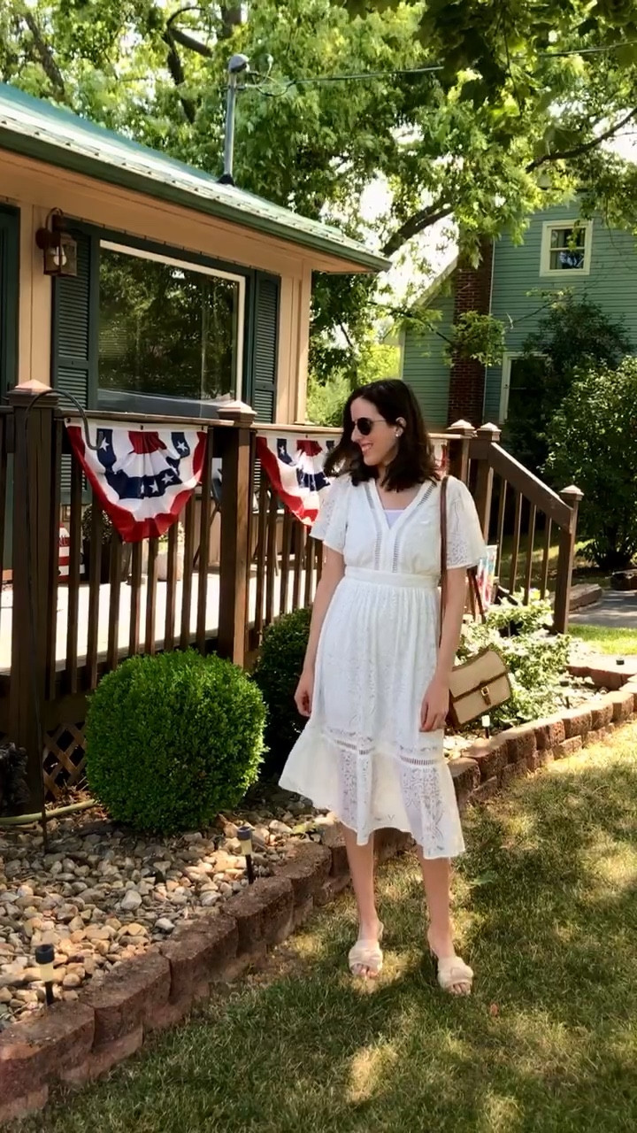 Heard you are looking for 4th of July decor and white dresses ❤️🤍

I’ve had these Amazon flags for years and they haven’t faded. Under $15 comes in a set of 4! 

 
4th of July decor
Fourth of July 
Summer dress
Day dress
Church dress
Vacation dress
Work dress
Midi dress
Casual dress
Statement dress
Outdoor decor


#LTKSeasonal #LTKVideo #LTKHome