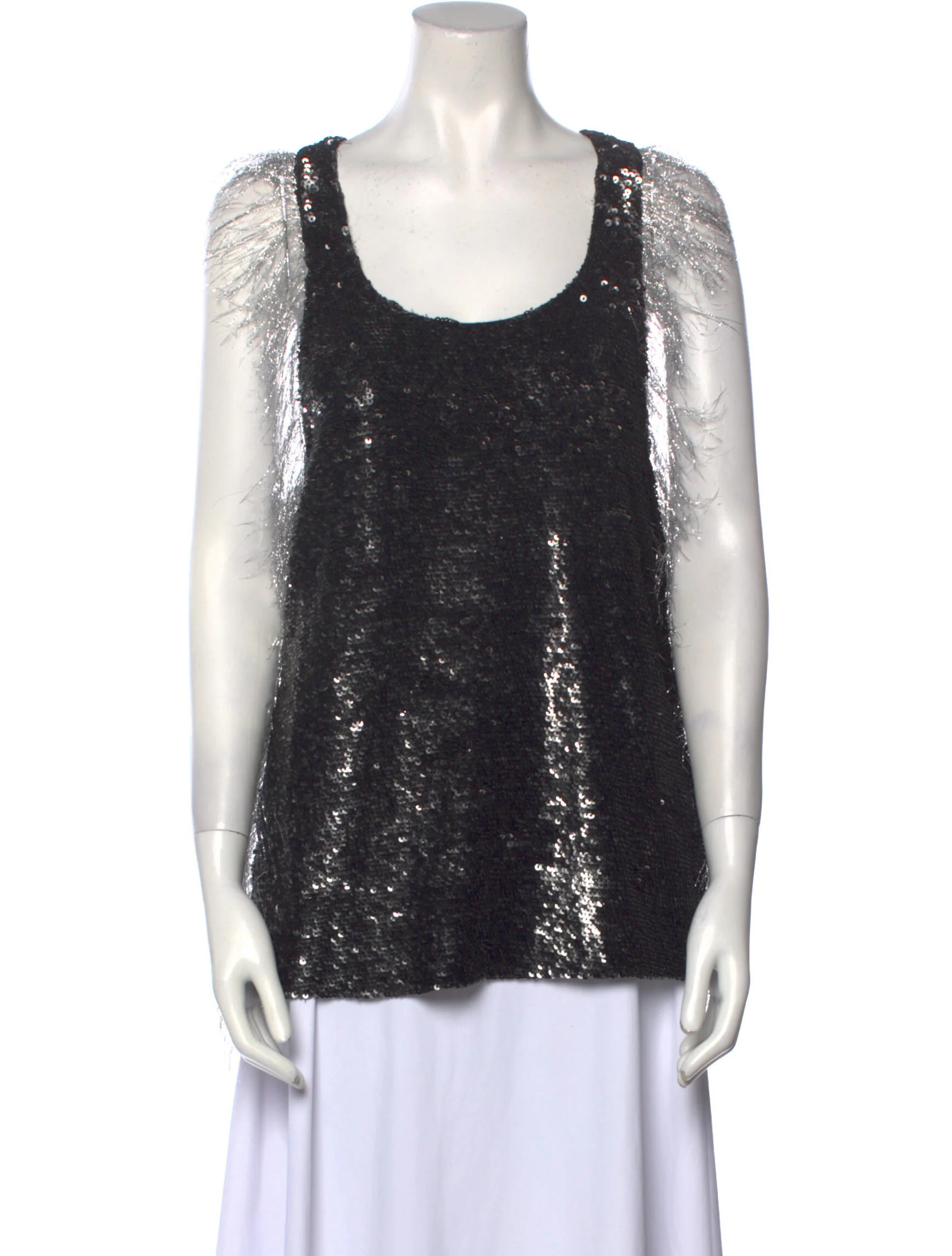 Silk Scoop Neck Top w/ Tags | The RealReal