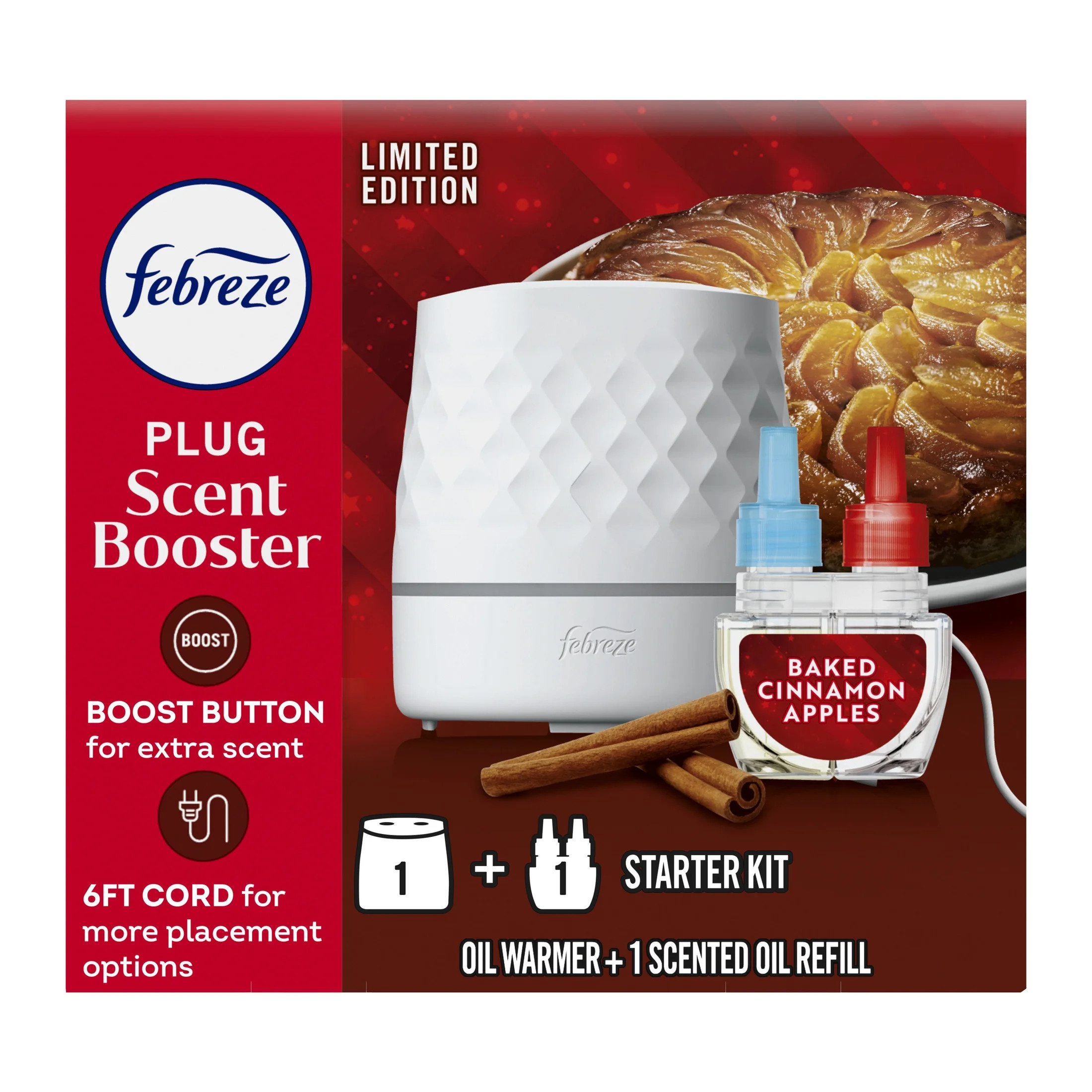 Febreze PLUG Scent Booster Starter Kit, Oil Diffuser, Air Freshener Plug In, Continuous Scent Dev... | Walmart (US)