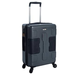 TACH V3 Connectable Hard Shell Carry On Spinner Suitcase Luggage Bag, Gray | The Home Depot